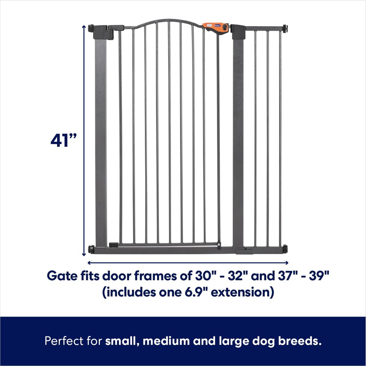 Frisco Outdoor Steel Arch Extra Tall Auto-Close Dog Gate