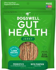 Dogswell Gut Health Lamb Recipe Jerky Dog Treats, 10-oz bag