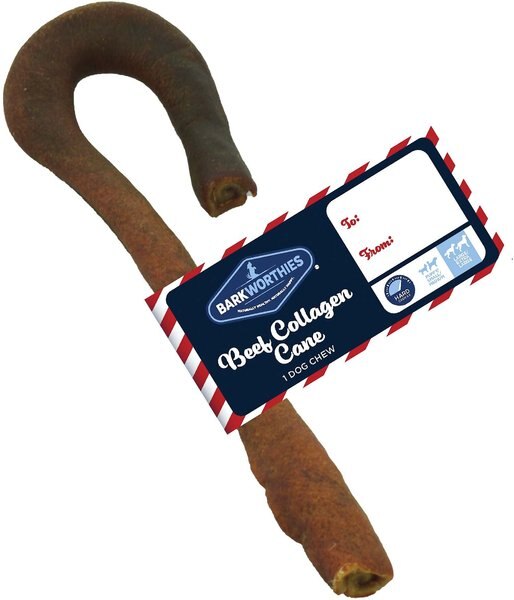 Barkworthies Collagen Cane 7-in Natural Dog Chew Dog Treat