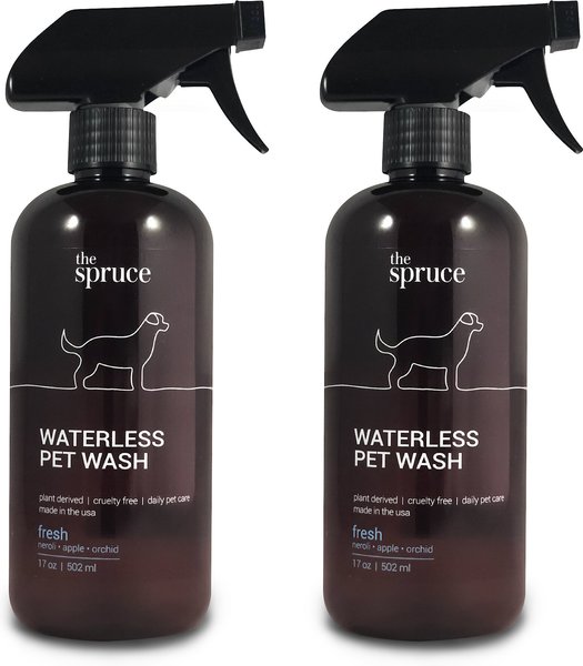 The Spruce Waterless Fresh Pet Wash No Rinse Moisturizing Cat & Dog Shampoo, 17-oz bottle, 2 Pack slide 1 of 9