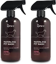 The Spruce Waterless Oatmeal Pet Wash No Rinse Moisturizing Cat & Dog Shampoo, 17-oz bottle, 2 Pack slide 1 of 8
