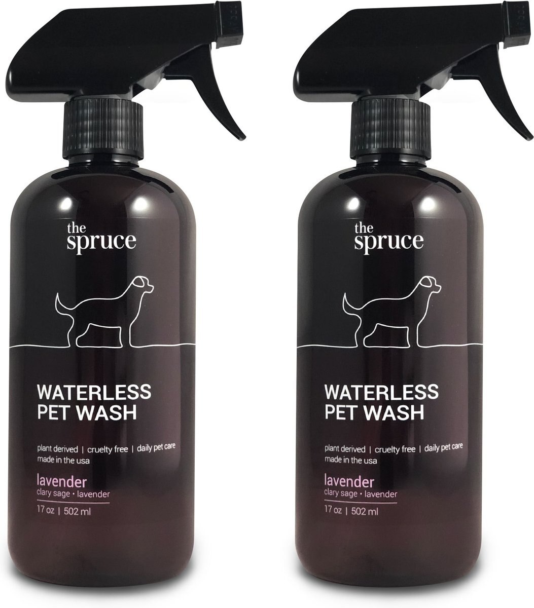 The Spruce Waterless Lavender Pet Wash No Rinse Moisturizing Cat & Dog Shampoo