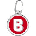 Red Dingo Alphabet Stainless Steel Personalized Dog & Cat ID Tag, Letter B, Medium