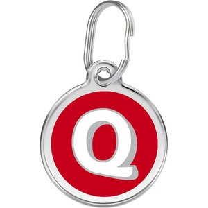 Red Dingo Alphabet Stainless Steel Personalized Dog & Cat ID Tag, Letter Q, Large