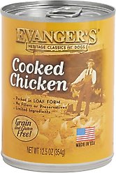 Evanger's Classic Recipes Cooked Chicken Grain-Free Canned Dog Food, 12.5-oz, case of 12