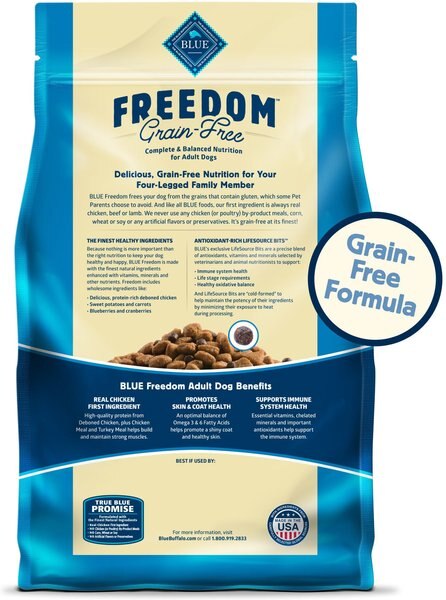 Blue Buffalo Freedom Complete & Balanced Nutrition Adult Grain-Free Chicken & Potatoes Dry Dog Food