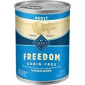 Blue Buffalo Freedom Adult Chicken Recipe Grain-Free Canned Dog Food, 12.5-oz, case of 12