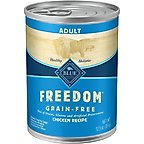 Blue Buffalo Freedom Adult Chicken Recipe Grain-Free Canned Dog Food, 12.5-oz, case of 12