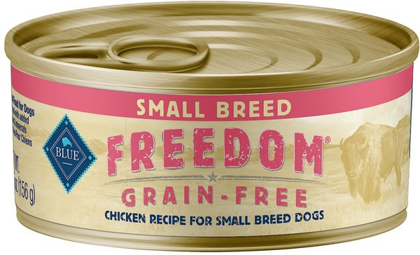 Blue Buffalo Freedom Small Breed Adult Chicken Recipe Grain-Free Canned Dog Food, 5.5-oz, case of 24 slide 1 of 8