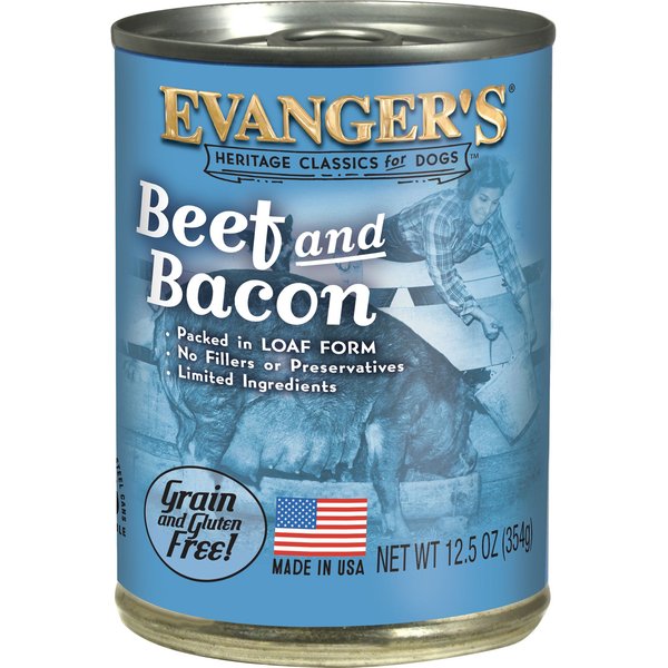 EVANGER'S Classic Recipes Beef GrainFree Canned Dog Food, 12.5oz