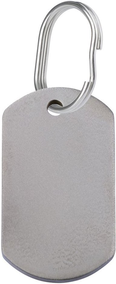 Red Dingo Titanium Rectangle Personalized Dog & Cat ID Tag