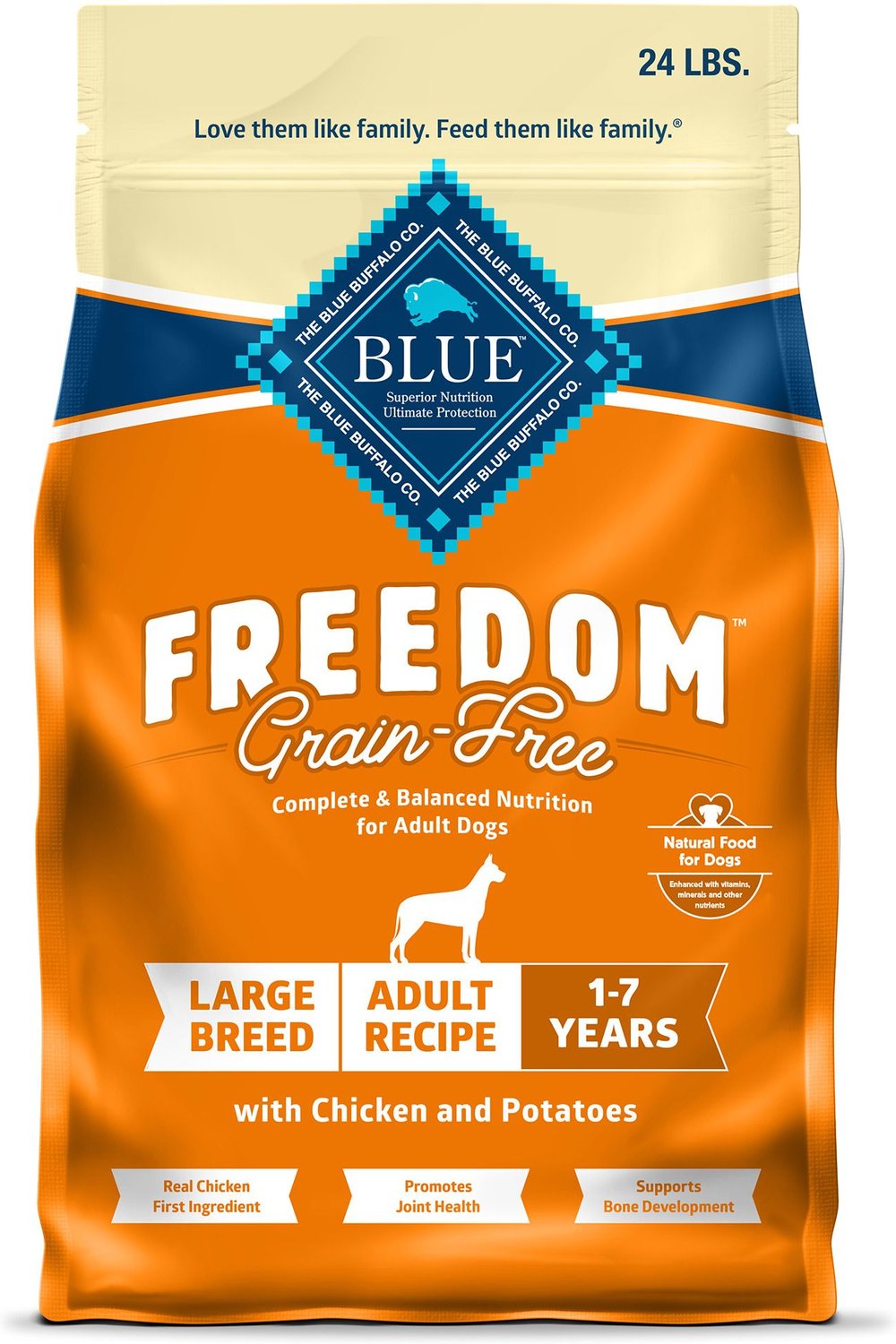 Blue Buffalo Freedom Large Breed Adult Grain-Free Dry Dog Food