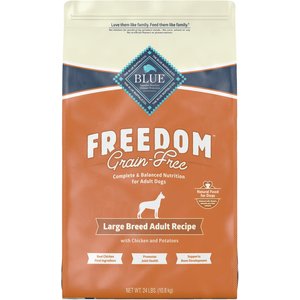 Blue Buffalo Freedom Large Breed Adult Chicken Recipe Grain-Free Dry Dog Food, 24-lb bag