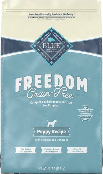 Blue Buffalo Freedom Puppy Chicken Recipe Grain-Free Dry Dog Food, 24-lb bag slide 1 of 9