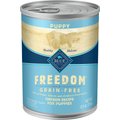 Blue Buffalo Freedom Puppy Chicken Recipe Grain-Free Canned Dog Food, 12.5-oz, case of 12