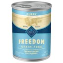 Blue Buffalo Freedom Puppy Chicken Recipe Grain-Free Canned Dog Food, 12.5-oz, case of 12