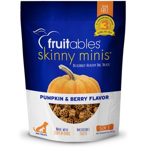 Fruitables Skinny Minis Pumpkin & Berry Flavor Dog Treats, 5-oz bag