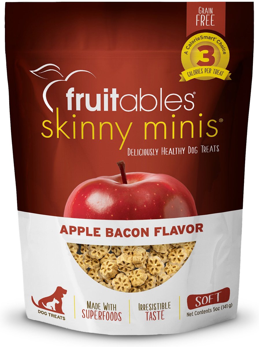 Fruitables Skinny Minis Apple Bacon Flavor Soft & Chewy Dog Treats