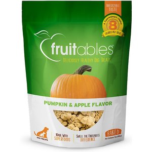 Fruitables Pumpkin & Apple Flavor Crunchy Dog Treats, 7-oz bag