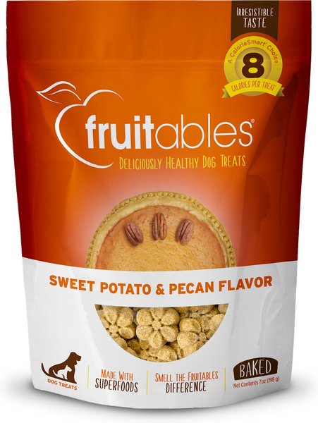 Fruitables Sweet Potato & Pecan Flavor Crunchy Dog Treats, 7-oz bag slide 1 of 9