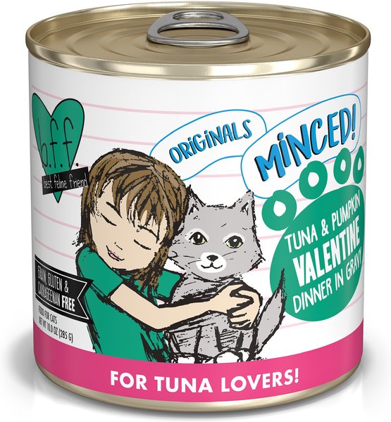 BFF Tuna & Pumpkin Valentine Dinner in Gravy Canned Cat Food, 10-oz, tray of 12 slide 1 of 10