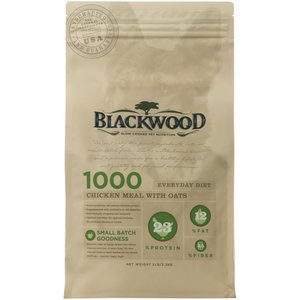 Blackwood 1000 Chicken Meal & Oats Recipe Everyday Diet Adult Dry Dog Food, 15-lb bag