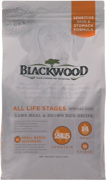 Blackwood Lamb Meal & Brown Rice Recipe Sensitive Skin & Stomach Formula Dry Dog Food, 15-lb bag slide 1 of 7
