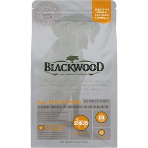 Blackwood Lamb Meal & Brown Rice Recipe Sensitive Skin & Stomach Formula Dry Dog Food, 30-lb bag