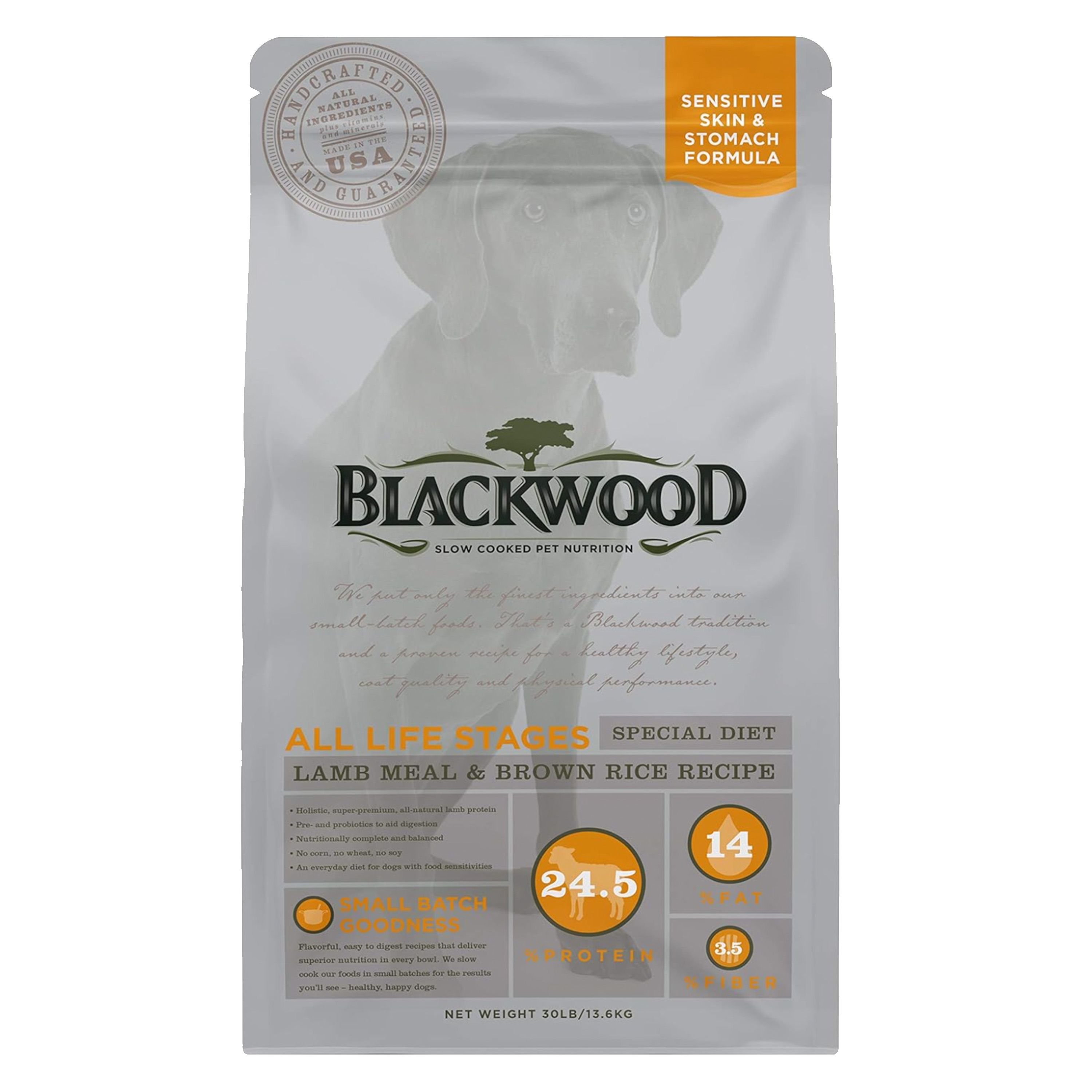 BLACKWOOD Lamb Meal & Brown Rice Recipe Sensitive Skin & Stomach