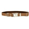 Euro-Dog Modern Leather Quick Release Dog Collar, Khaki, X-Small: 9 to 12-in neck