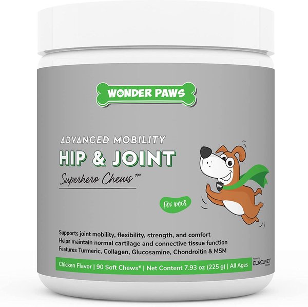 Wonder Paws Hip & Joint Soft Chews Supplement for Dogs, 90 count slide 1 of 7