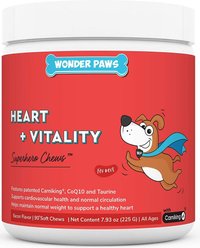 Wonder Paws Cardio Support Soft Chews Supplement for Dogs, 90 count