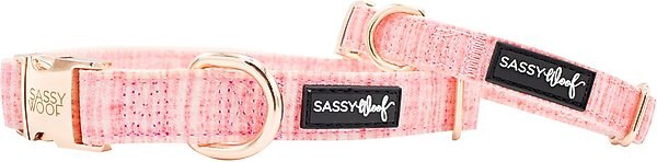 Sassy Woof Dog Collar, Dolce Rose, Large slide 1 of 3