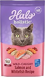 Halo Holistic Wild-Caught Salmon & Whitefish Recipe Dry Cat Food, 6-lb bag
