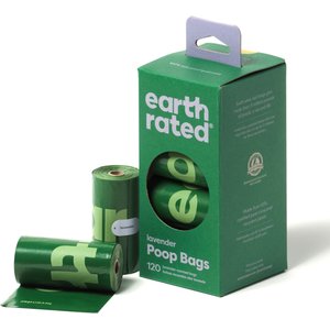 Earth Rated Dog Poop Bags, Lavender Scented, 120 count