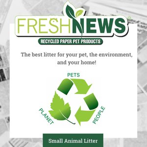 Fresh News Recycled Paper Small Animal Litter, 20-L