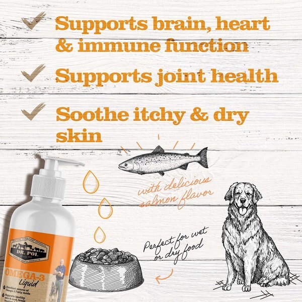 Dr. Pol Omega 3 Fish Oil with EPA & DHA Dog Supplement, 8-fl oz bottle