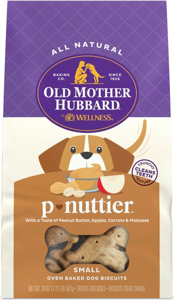 Old Mother Hubbard by Wellness Classic P-Nuttier Natural Small Oven-Baked Biscuits Dog Treats, 20-oz bag slide 1 of 11