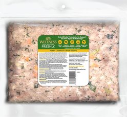 Wellness Bowl Boosters Freshly Puppy Frozen Fresh Turkey & Rice Dog Food, 1.75-lb bag, case of 6 slide 2 of 9