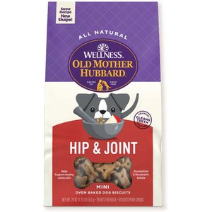 Old Mother Hubbard by Wellness Mother's Solutions Hip & Joint Natural Oven-Baked Biscuits Dog Treats, 20-oz bag