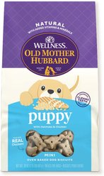 Old Mother Hubbard by Wellness Classic Puppy Natural Mini Oven-Baked Biscuits Dog Treats, 20-oz bag