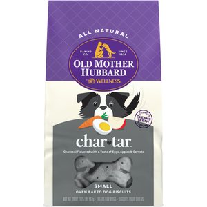 Old Mother Hubbard by Wellness Classic Char-Tar Natural Small Oven-Baked Biscuits Dog Treats, 20-oz bag