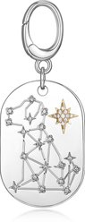 Scamper & Co Canine Constellation Rhodium & Yellow Gold-Plated Bronze Dog ID Tag, Small