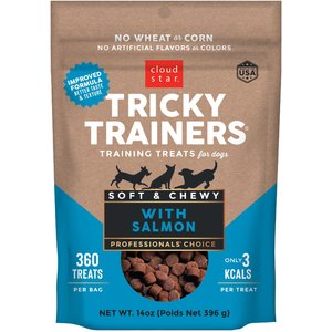 Cloud Star Chewy Tricky Trainers Salmon Flavor Dog Treats, 14-oz bag