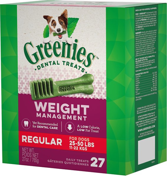 Greenies Weight Management Regular Dental Dog Treats, 27 count slide 1 of 10