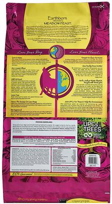 Show full view: Earthborn Holistic Meadow Feast Grain-Free Natural Dry Dog Food, 28-lb bag slide 3 of 8
