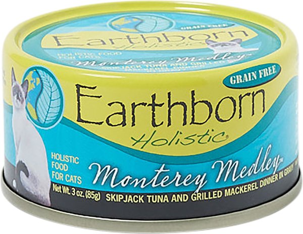 Earthborn Holistic Monterey Medley Grain-Free Natural Canned Cat & Kitten Food, 5.5-oz, case of 24 slide 1 of 7