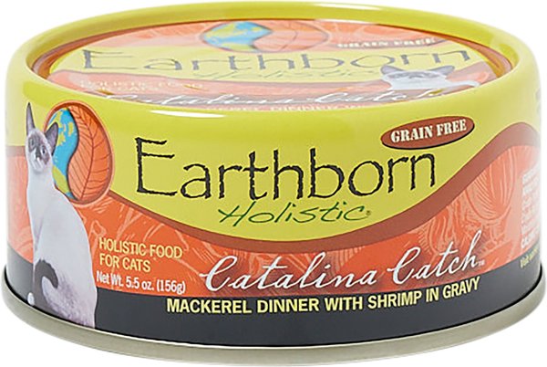 Earthborn Holistic Catalina Catch Grain-Free Natural Canned Cat & Kitten Food, 5.5-oz, case of 24 slide 1 of 9