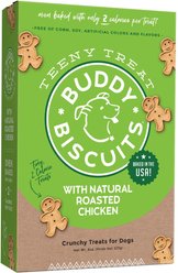 Buddy Biscuits Teeny Treats with Roasted Chicken Oven Baked Dog Treats, 8-oz box