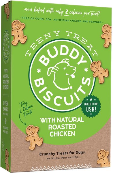 Buddy Biscuits Teeny Treats with Roasted Chicken Oven Baked Dog Treats, 8-oz box slide 1 of 9